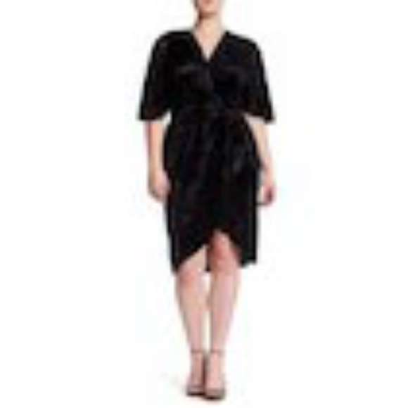 Vanity Room Dresses & Skirts - Vanity Room Crushed Velvet Dolman Dress (Plus Size